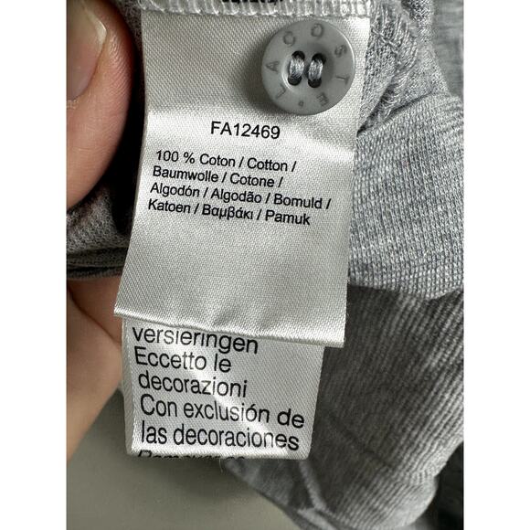 LACOSTE SPORT gray color stripe polo‎ size medium - Picture 5 of 10